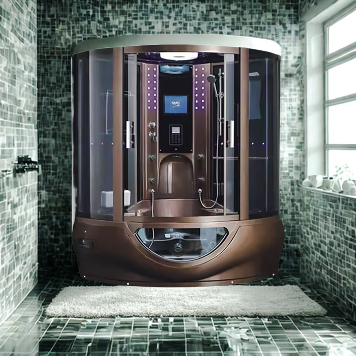 Compact 6kW Steam Shower with Digital Touchscreen Control