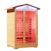 2-Person Outdoor Infrared Sauna with 360° Heat, Chromotherapy, Bluetooth Audio & Spruce Wood Design – 110V