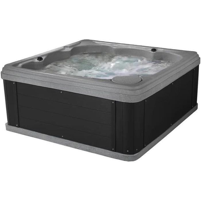 6-Person Plug & Play Hot Tub Spa Bundle with 24 Jets, Thermal Cover, Steps & Extra Filter – Indoor/Outdoor Use