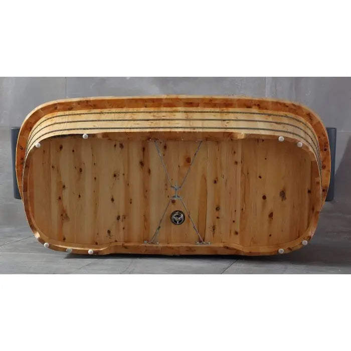 ALFI AB1130 65" 2 Person Free Standing Cedar Wooden Bathtub with Fixtures & Headrests