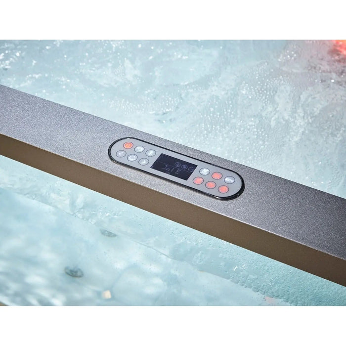 EAGO AM196ETL 6' Clear Rectangular Jacuzzi Whirlpool Bathtub for Two with Fixtures