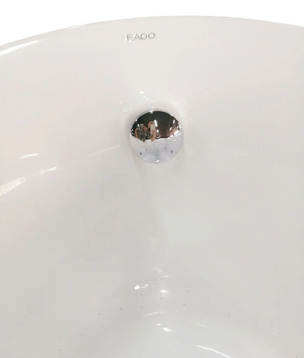 EAGO AM2140 Six Foot White Freestanding Air Bubble Bathtub