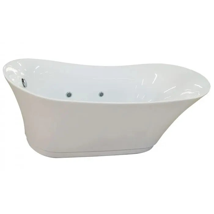EAGO AM2140 Six Foot White Freestanding Air Bubble Bathtub