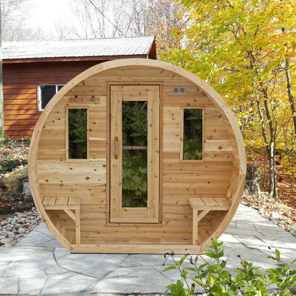 Dundalk LeisureCraft CT Elation 4 Person Barrel Sauna CTC2424E