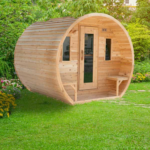 Dundalk LeisureCraft CT Elation 4 Person Barrel Sauna CTC2424E