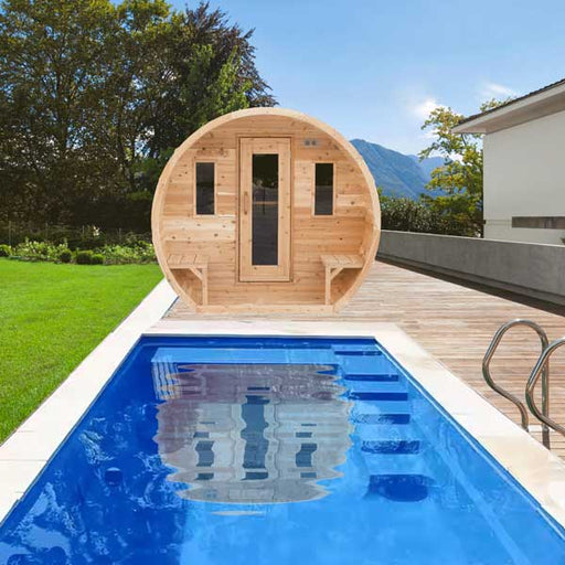 Dundalk LeisureCraft CT Elation 4 Person Barrel Sauna CTC2424E