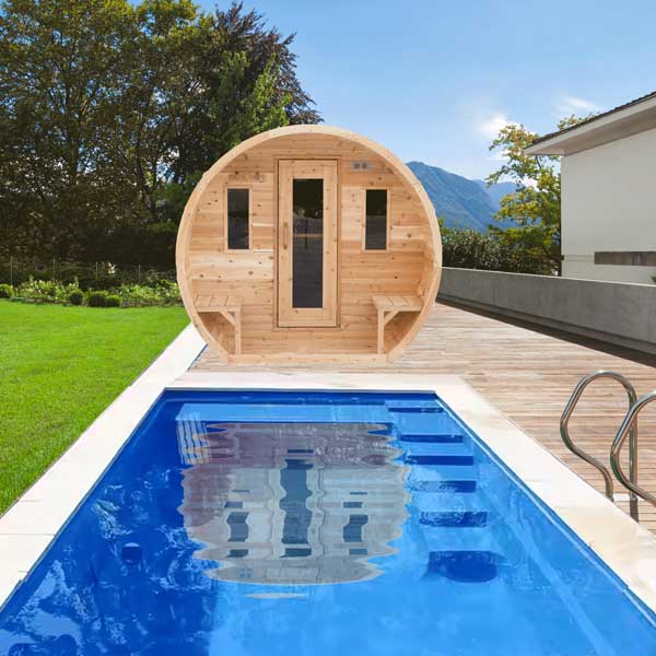 Dundalk LeisureCraft CT Elation 4 Person Barrel Sauna CTC2424E