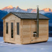 Dundalk LeisureCraft CT Georgian 6 Person Outdoor Sauna with Changeroom