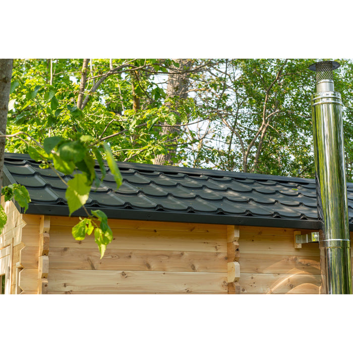 Dundalk LeisureCraft CT Georgian 6 Person Outdoor Sauna with Changeroom