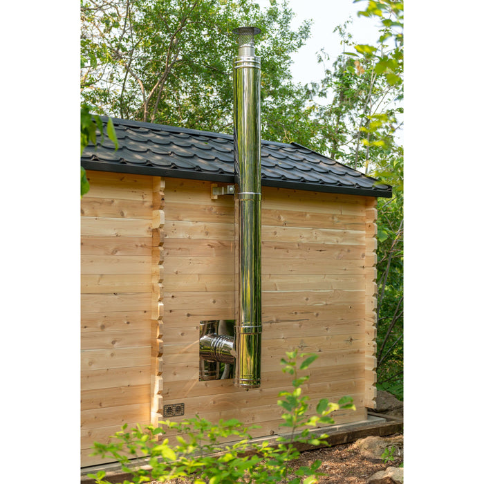 Dundalk LeisureCraft CT Georgian 6 Person Outdoor Sauna with Changeroom