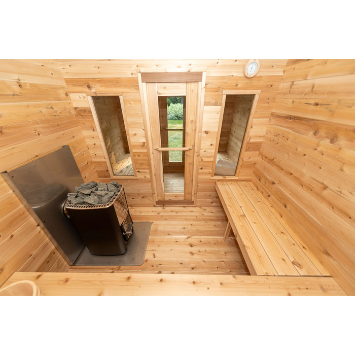 Dundalk LeisureCraft CT Georgian 6 Person Outdoor Sauna with Changeroom