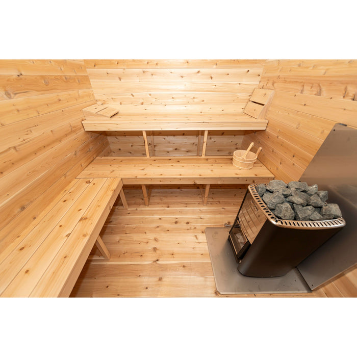 Dundalk LeisureCraft CT Georgian 6 Person Outdoor Sauna with Changeroom
