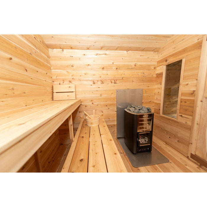 Dundalk LeisureCraft CT Georgian 6 Person Outdoor Sauna with Changeroom
