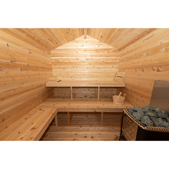 Dundalk LeisureCraft CT Georgian 6 Person Outdoor Sauna with Changeroom