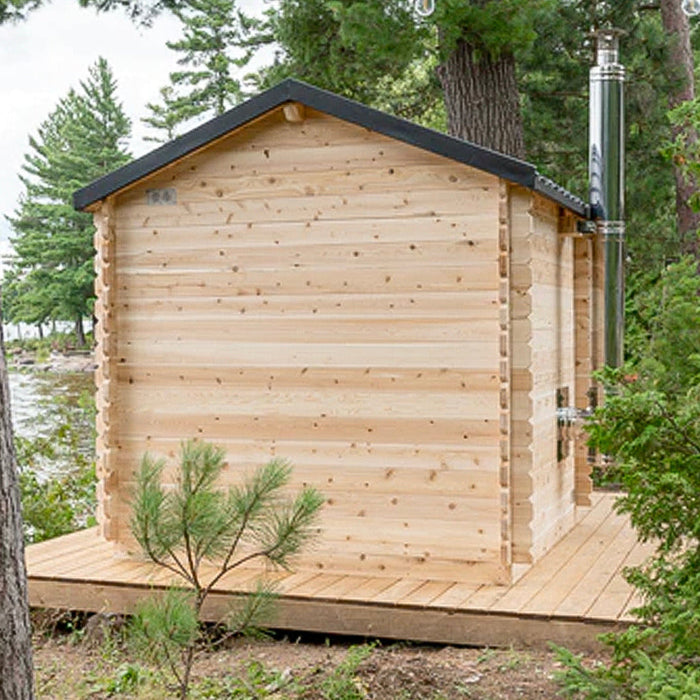 Dundalk LeisureCraft CT Georgian 6 Person Outdoor Sauna with Changeroom