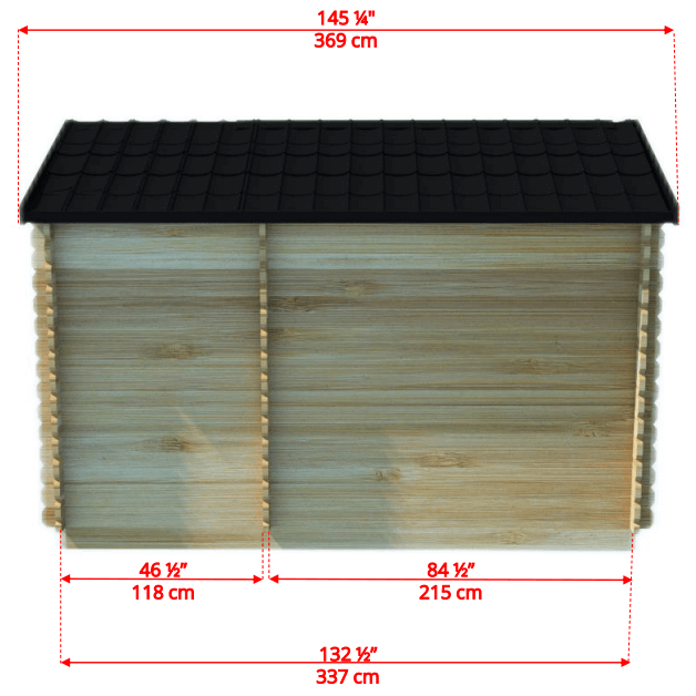 Dundalk LeisureCraft CT Georgian 6 Person Outdoor Sauna with Changeroom