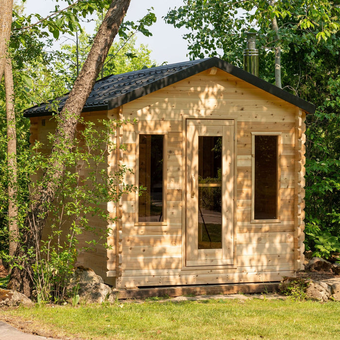 Dundalk LeisureCraft CT Georgian 6 Person Outdoor Sauna with Changeroom