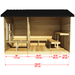 Dundalk LeisureCraft CT Georgian 6 Person Outdoor Sauna with Changeroom