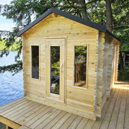 Dundalk LeisureCraft CT Georgian 6 Person Outdoor Sauna with Changeroom
