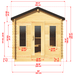 Dundalk LeisureCraft CT Georgian 6 Person Outdoor Sauna with Changeroom