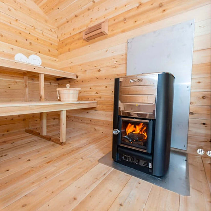 Dundalk LeisureCraft CT Georgian 6 Person Outdoor Sauna with Changeroom