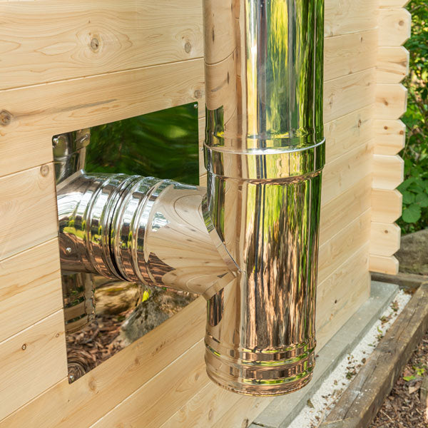 Dundalk LeisureCraft CT Georgian 6 Person Outdoor Sauna with Changeroom