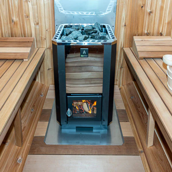 Dundalk LeisureCraft CT Georgian 6 Person Outdoor Sauna with Changeroom