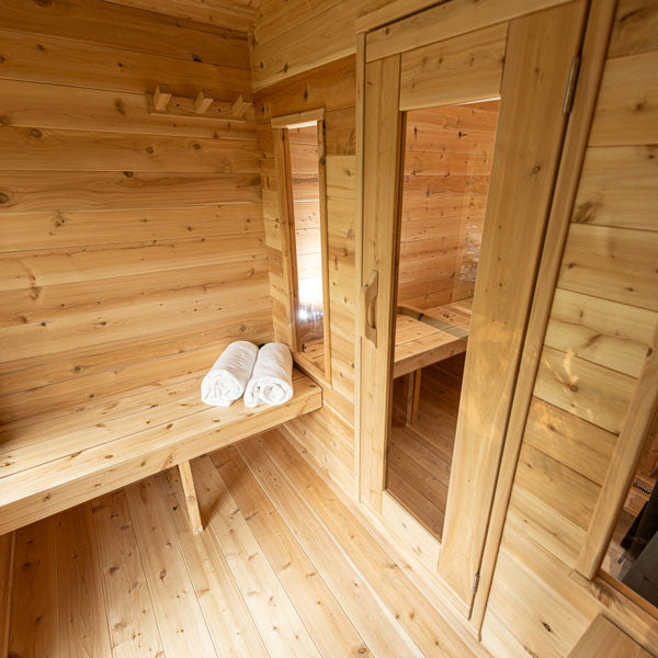 Dundalk LeisureCraft CT Georgian 6 Person Outdoor Sauna with Changeroom
