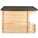 Dundalk LeisureCraft CT Georgian 6 Person Outdoor Sauna with Porch CTC88PW