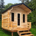 Dundalk LeisureCraft CT Georgian 6 Person Outdoor Sauna with Porch CTC88PW