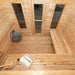 Dundalk LeisureCraft CT Georgian 6 Person Outdoor Sauna with Porch CTC88PW