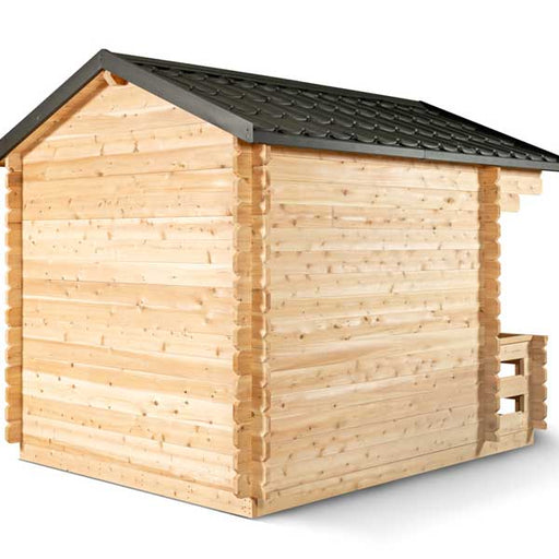 Dundalk LeisureCraft CT Georgian 6 Person Outdoor Sauna with Porch CTC88PW
