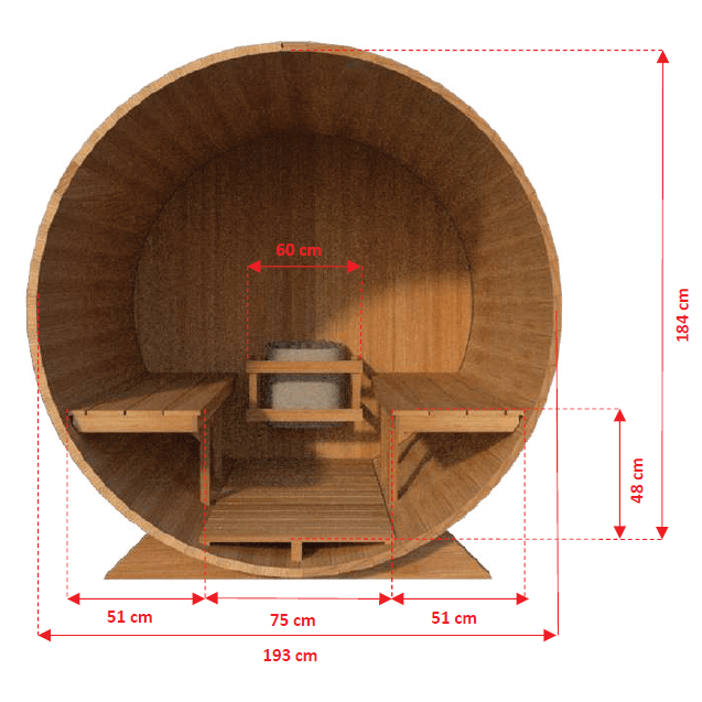 Dundalk LeisureCraft CT Harmony 4 Person Barrel Sauna