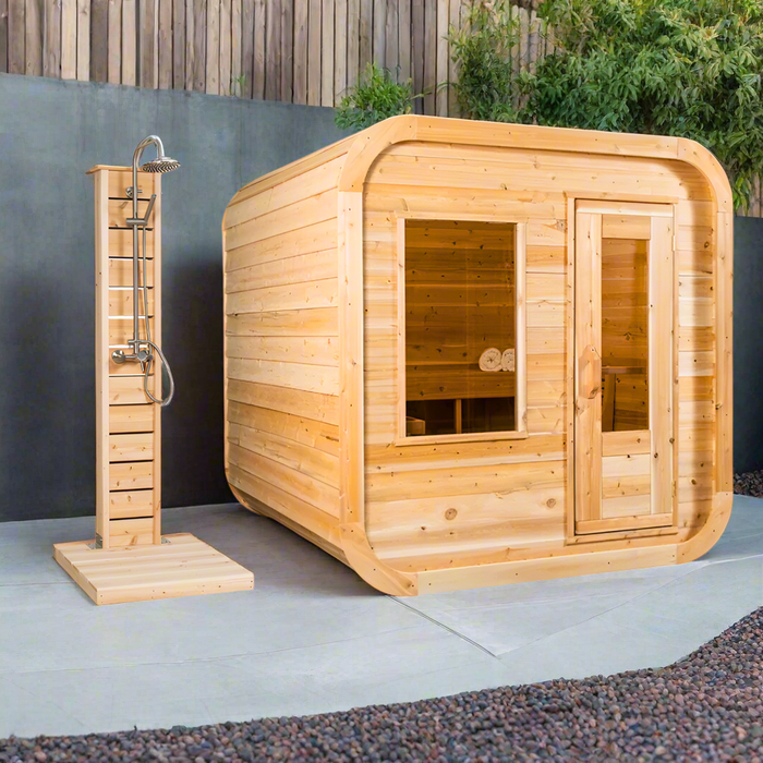 Dundalk LeisureCraft CT Luna 4 Person Barrel Sauna