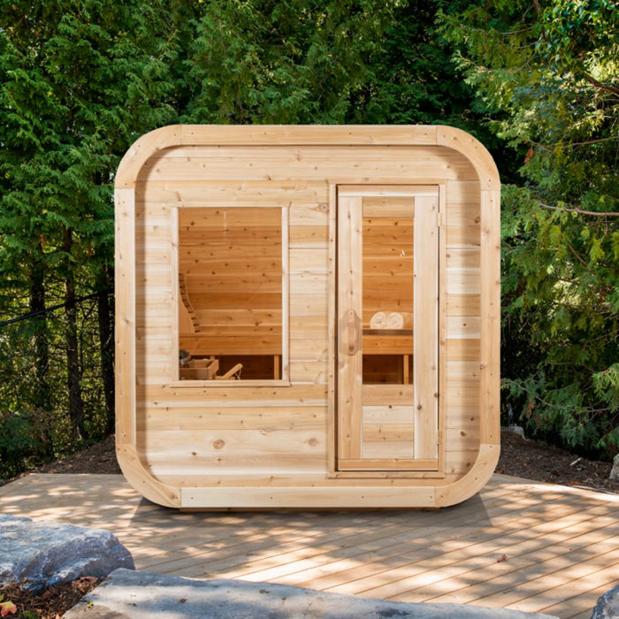 Dundalk LeisureCraft CT Luna 4 Person Barrel Sauna