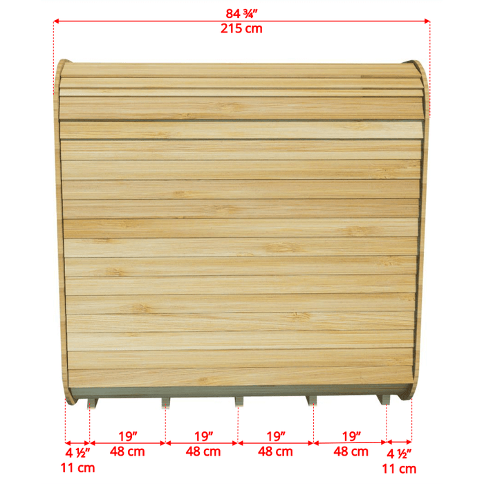 Dundalk LeisureCraft CT Luna 4 Person Barrel Sauna