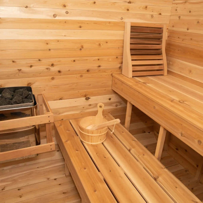 Dundalk LeisureCraft CT Luna 4 Person Barrel Sauna