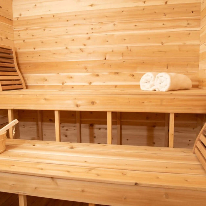 Dundalk LeisureCraft CT Luna 4 Person Barrel Sauna