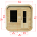 Dundalk LeisureCraft CT Luna 4 Person Barrel Sauna