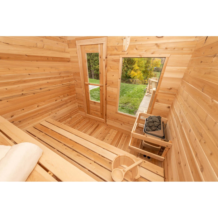 Dundalk LeisureCraft CT Luna 4 Person Barrel Sauna