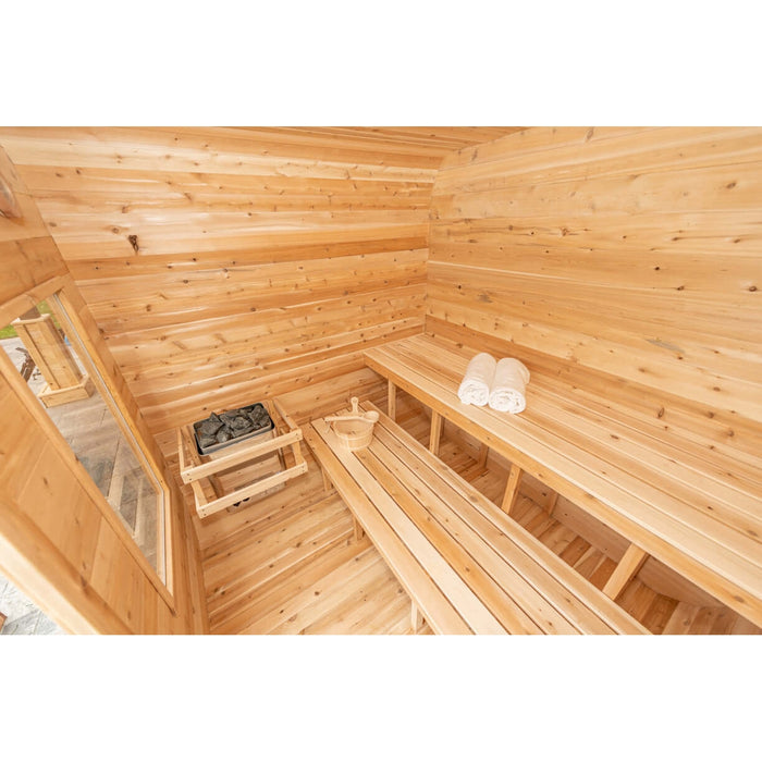 Dundalk LeisureCraft CT Luna 4 Person Barrel Sauna