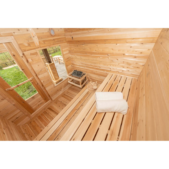Dundalk LeisureCraft CT Luna 4 Person Barrel Sauna