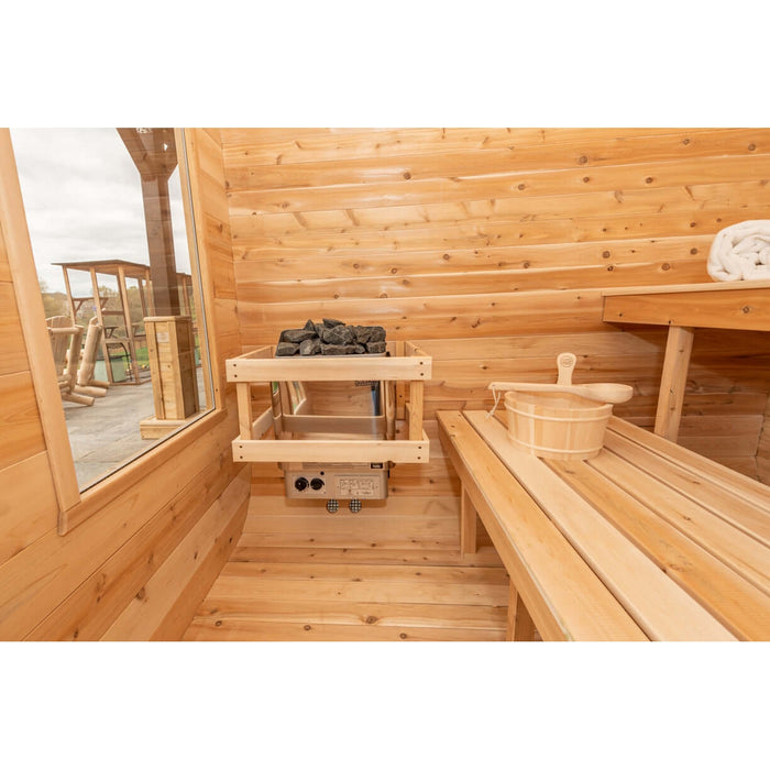 Dundalk LeisureCraft CT Luna 4 Person Barrel Sauna