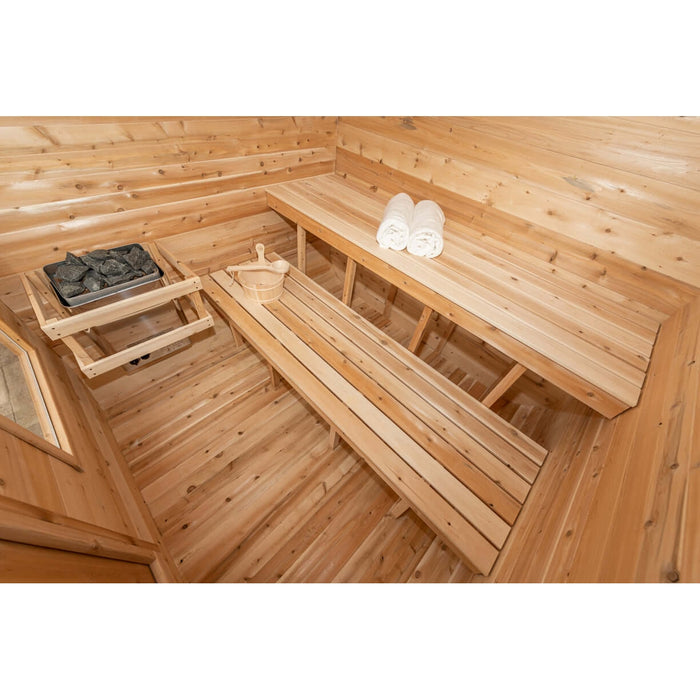 Dundalk LeisureCraft CT Luna 4 Person Barrel Sauna