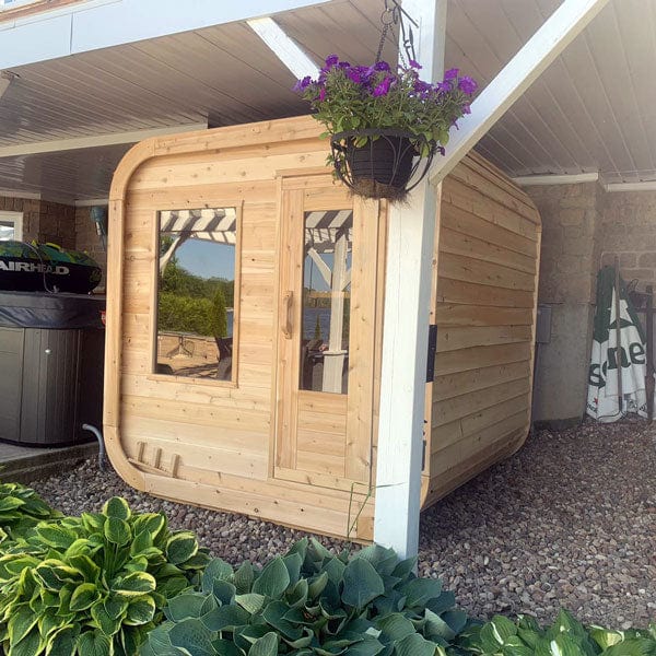 Dundalk LeisureCraft CT Luna 4 Person Barrel Sauna
