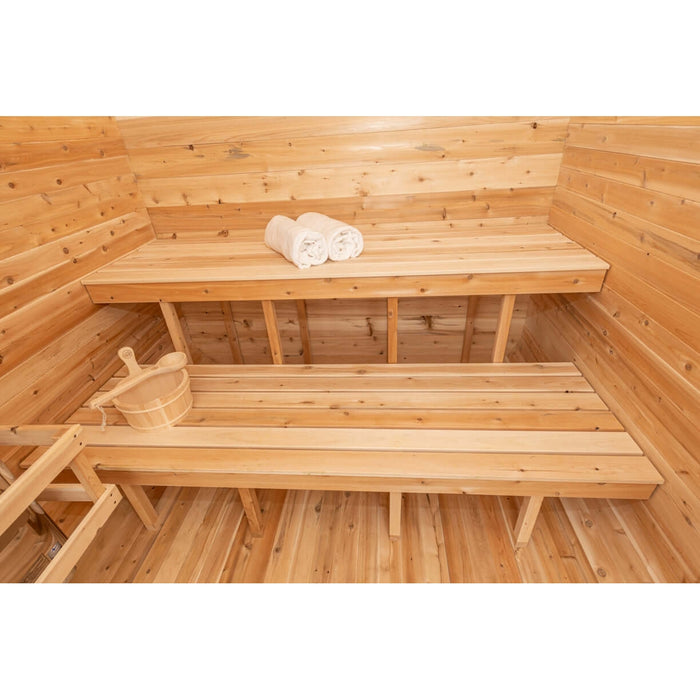 Dundalk LeisureCraft CT Luna 4 Person Barrel Sauna