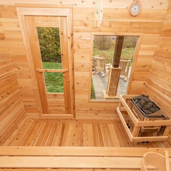 Dundalk LeisureCraft CT Luna 4 Person Barrel Sauna