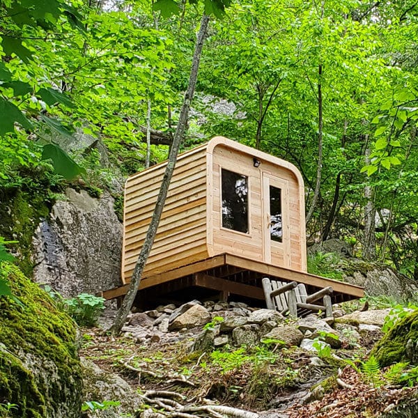 Dundalk LeisureCraft CT Luna 4 Person Barrel Sauna