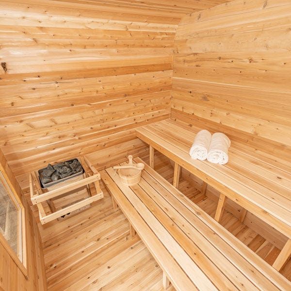 Dundalk LeisureCraft CT Luna 4 Person Barrel Sauna