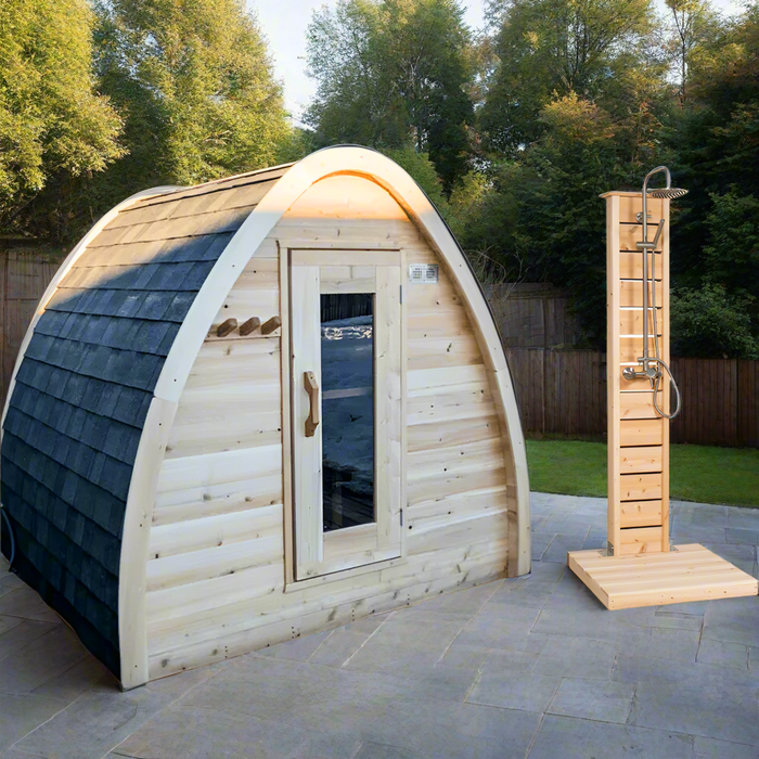 Dundalk LeisureCraft CT Mini POD 4 Person Outdoor Sauna CTC77MW